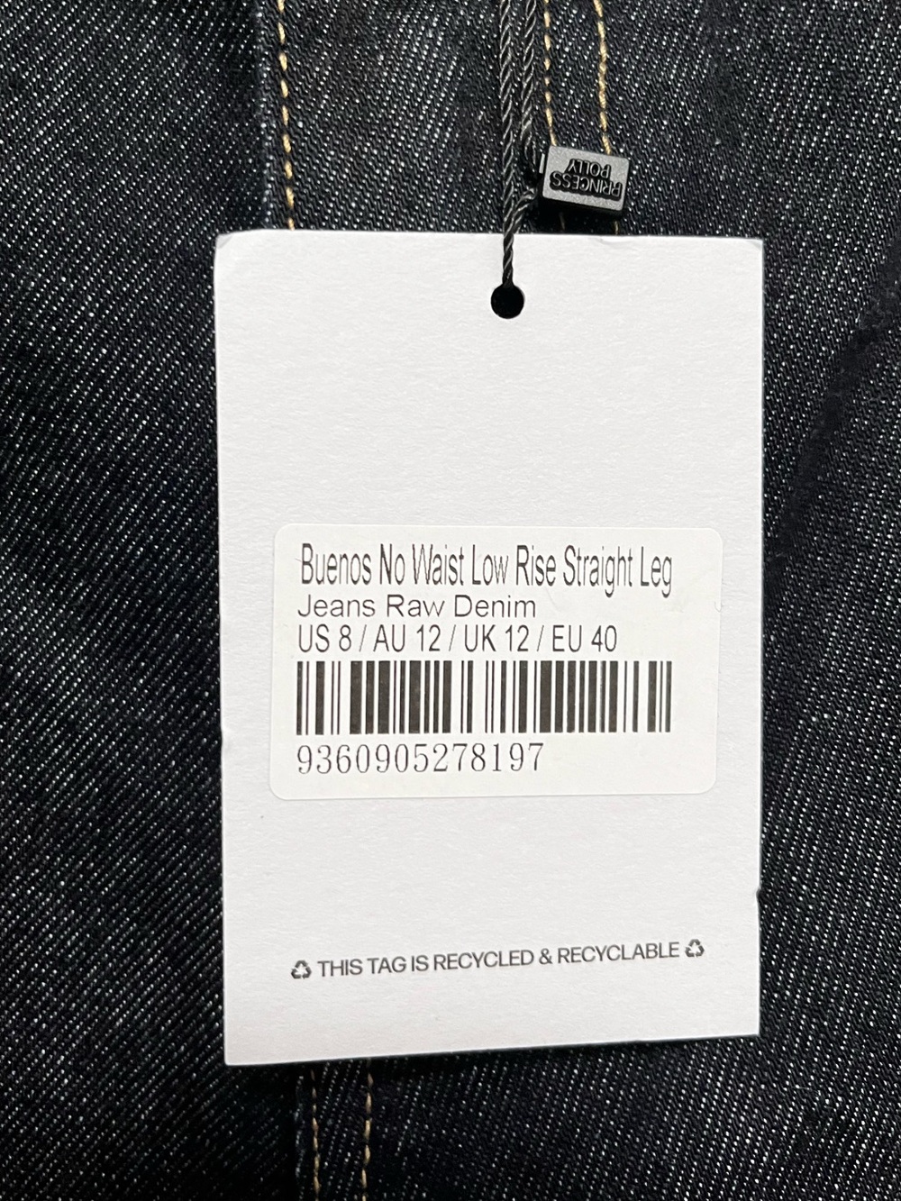 Princess Polly Black Low-Rise Straight Leg Jeans - Picture 6 of 14